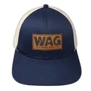 Work Together Amaze Grow Snapback Trucker Hat Blue OS Mesh Back Cap America